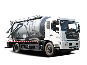 【汉成牌】东风天锦VR-18吨清洗吸污车 6.1方清水罐+7.8方污水罐